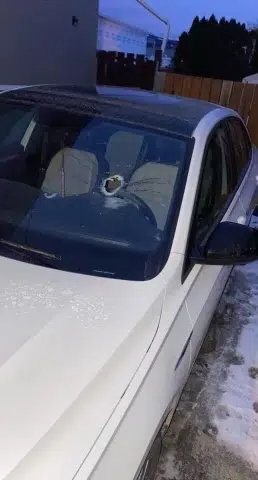 Police investigating after car windshield shot at home in Rayleigh
