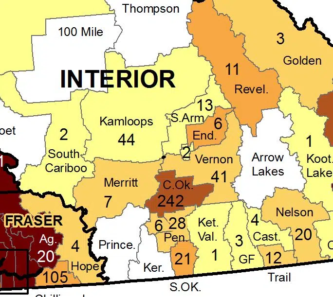 Kamloops-area COVID-19 cases drop to 44 last week