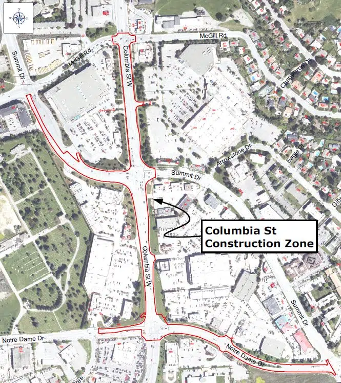 Two months of road work on Columbia Street corridor set to begin June 14