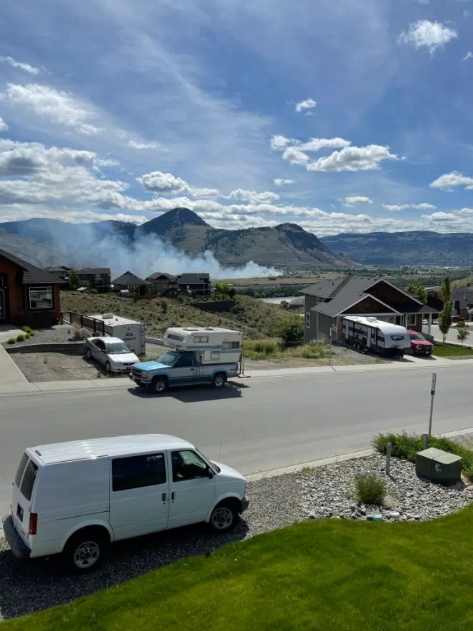 UPDATE: Grassfire in mop up stages near Halston Connector in Kamloops