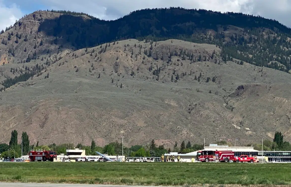Pilot taken to hospital after small plane crash at Kamloops Airport