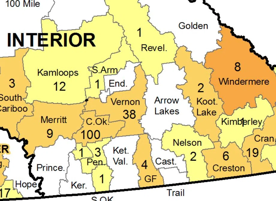 Kamloops area COVID-19 cases continues to drop with 12 cases between June 6 and 12