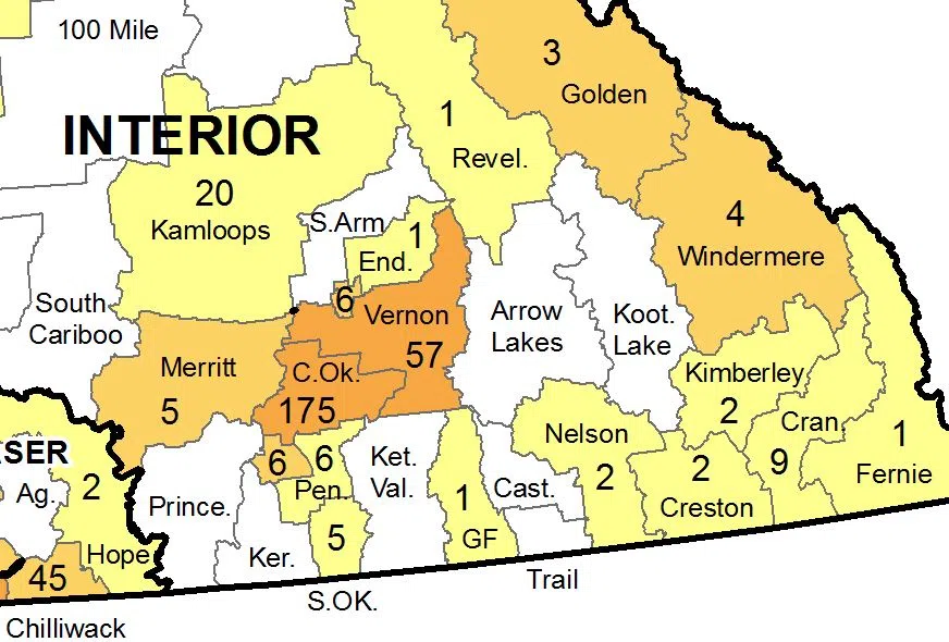 Kamloops area records 20 new COVID-19 cases between May 23 and 29, big spike in Vernon