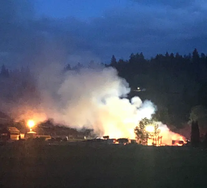 One person killed in Monte Creek house fire Tuesday night