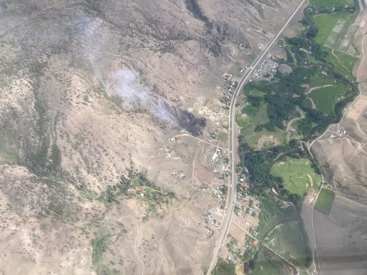 UPDATE: Wildfire north of Cache Creek now being held