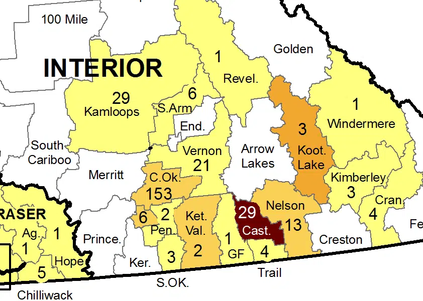 Kamloops cases jump to 29 last week; Kelowna area spikes to 153 weekly cases