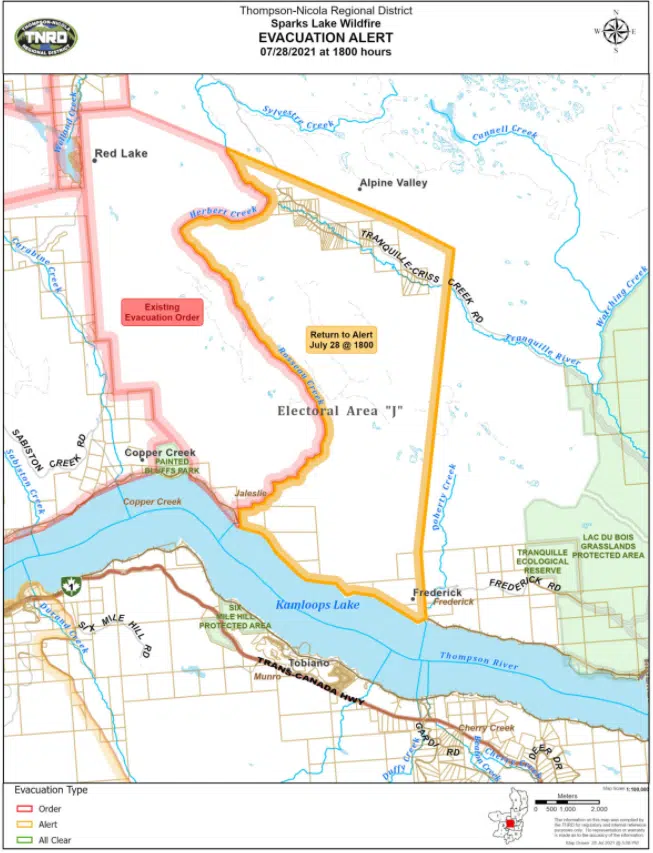 Some evacuation orders lifted near Sparks Lake fire; evacuation alerts expanded northwest of Clinton