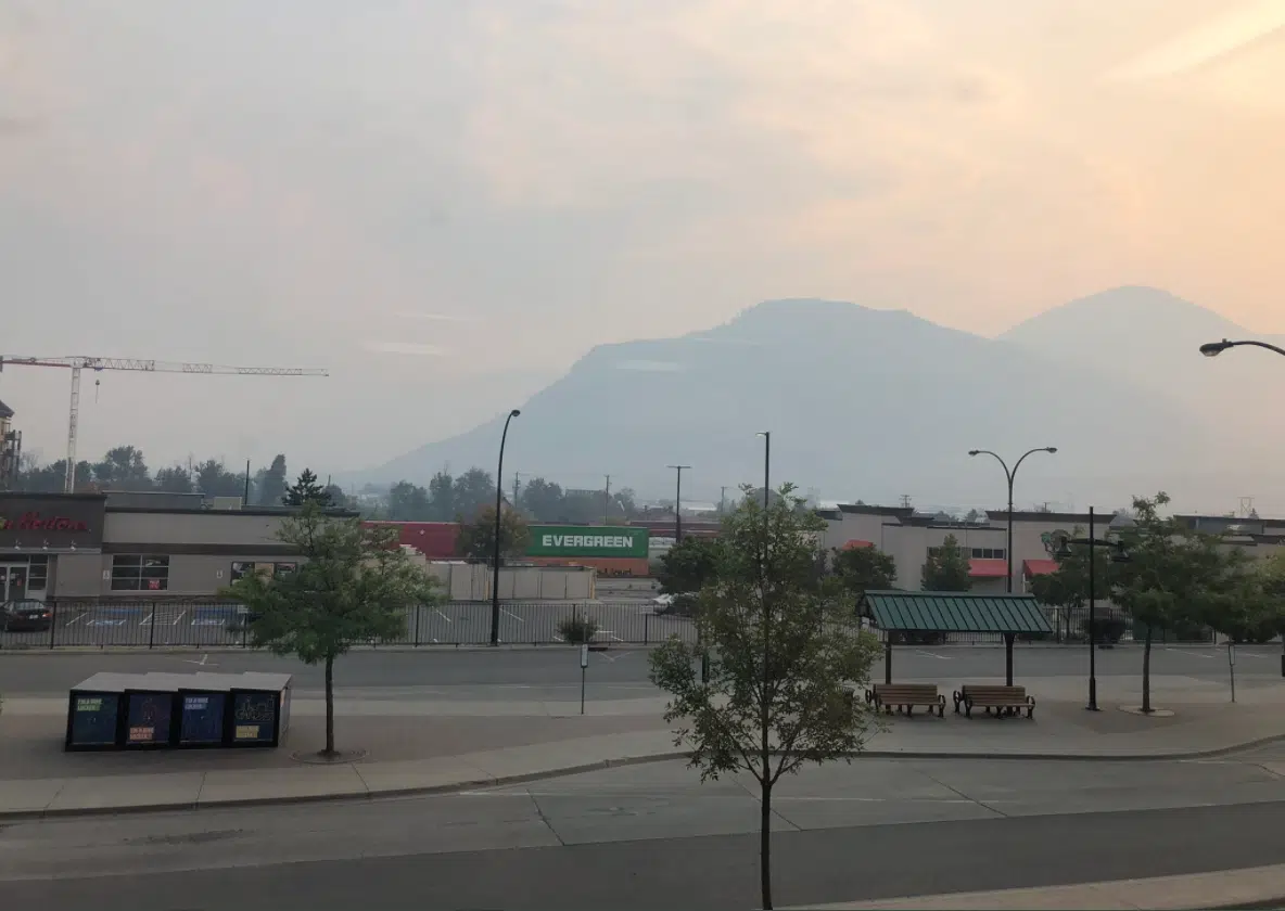 Air quality continues to decline in Kamloops area from wildfire smoke