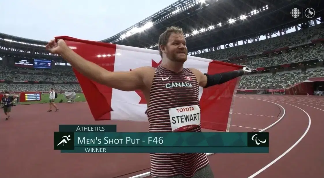 Kamloops shot putter Greg Stewart wins gold at Tokyo Paralympics