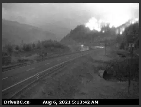 July Mountain wildfire jumps across Coquihalla highway south of Merritt; new evacuation orders issued
