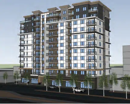 Council approves 115-unit, 11-storey apartment tower in downtown Kamloops