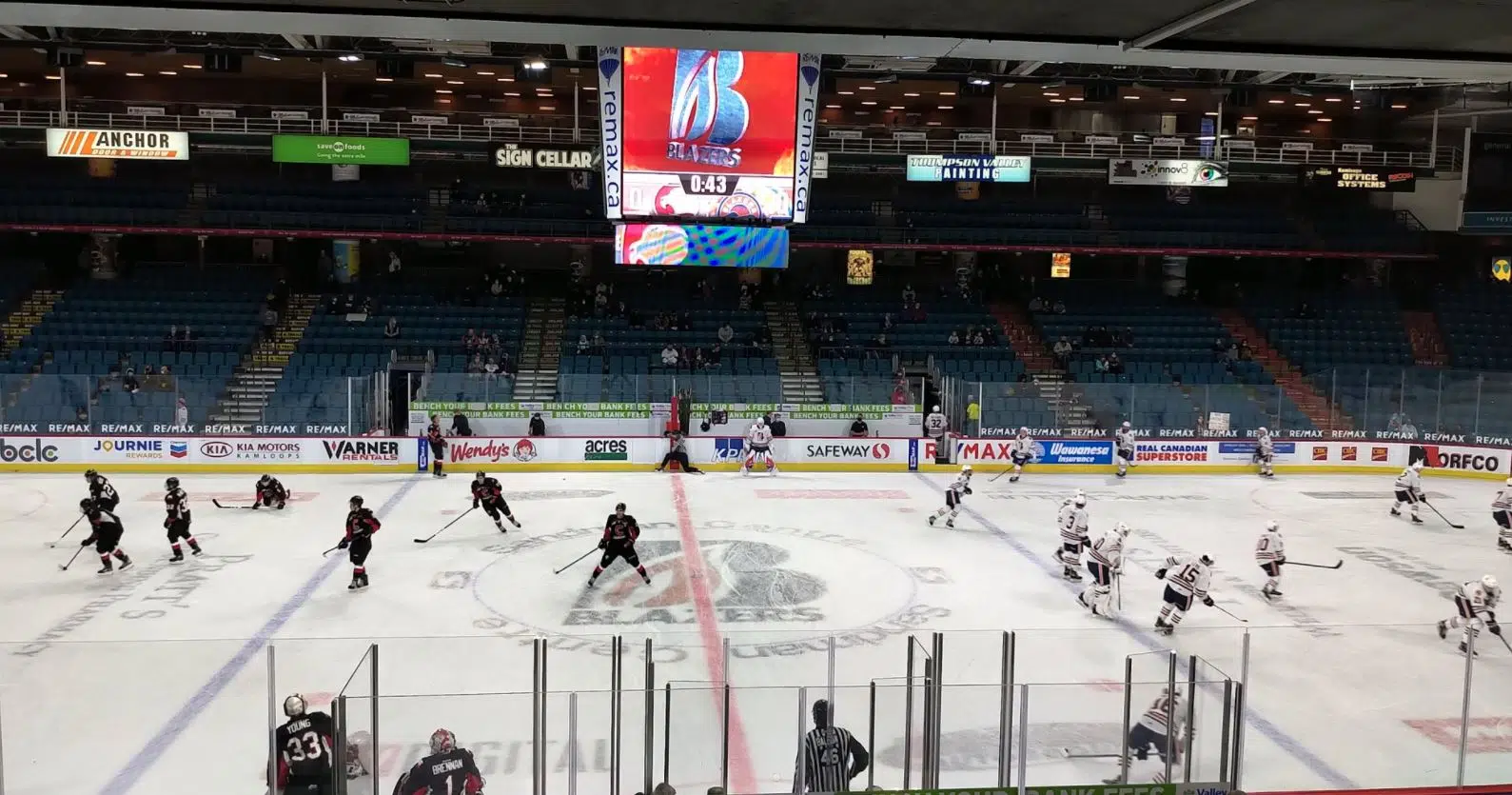 Blazers beat Cougars 5-3 in first game with fans at Sandman Centre in 560 days