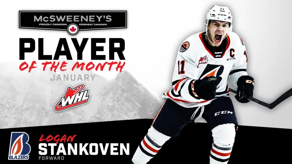 Logan Stankoven named WHL player of the month for January