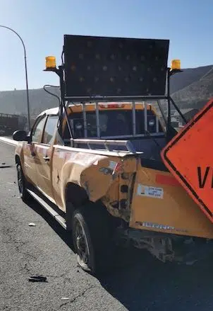 Driver injured after Argo Road truck hit in Kamloops