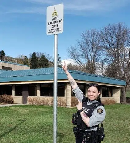 Safe exchange zone set up outside Merritt RCMP detachment