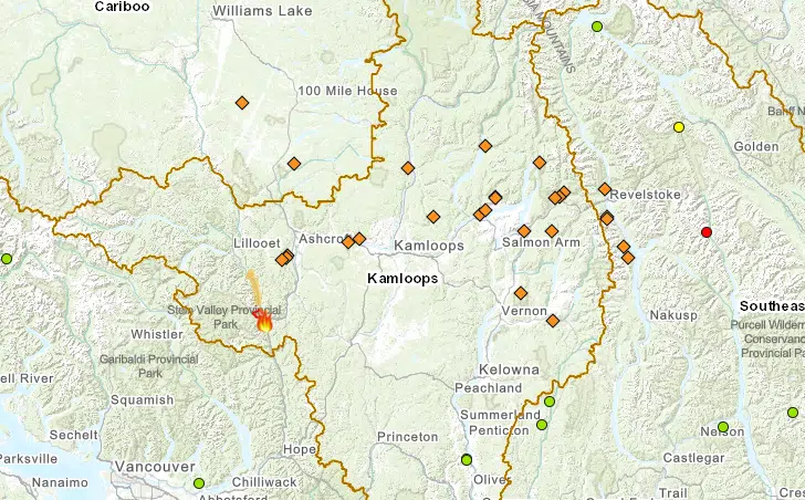 Wildfires continue to ignite across Kamloops Fire Centre