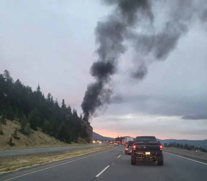 UPDATE - One dead after fiery semi crash on Coquihalla