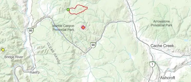 BC Wildfire Service responding to Robertson Creek wildfire near Cache Creek