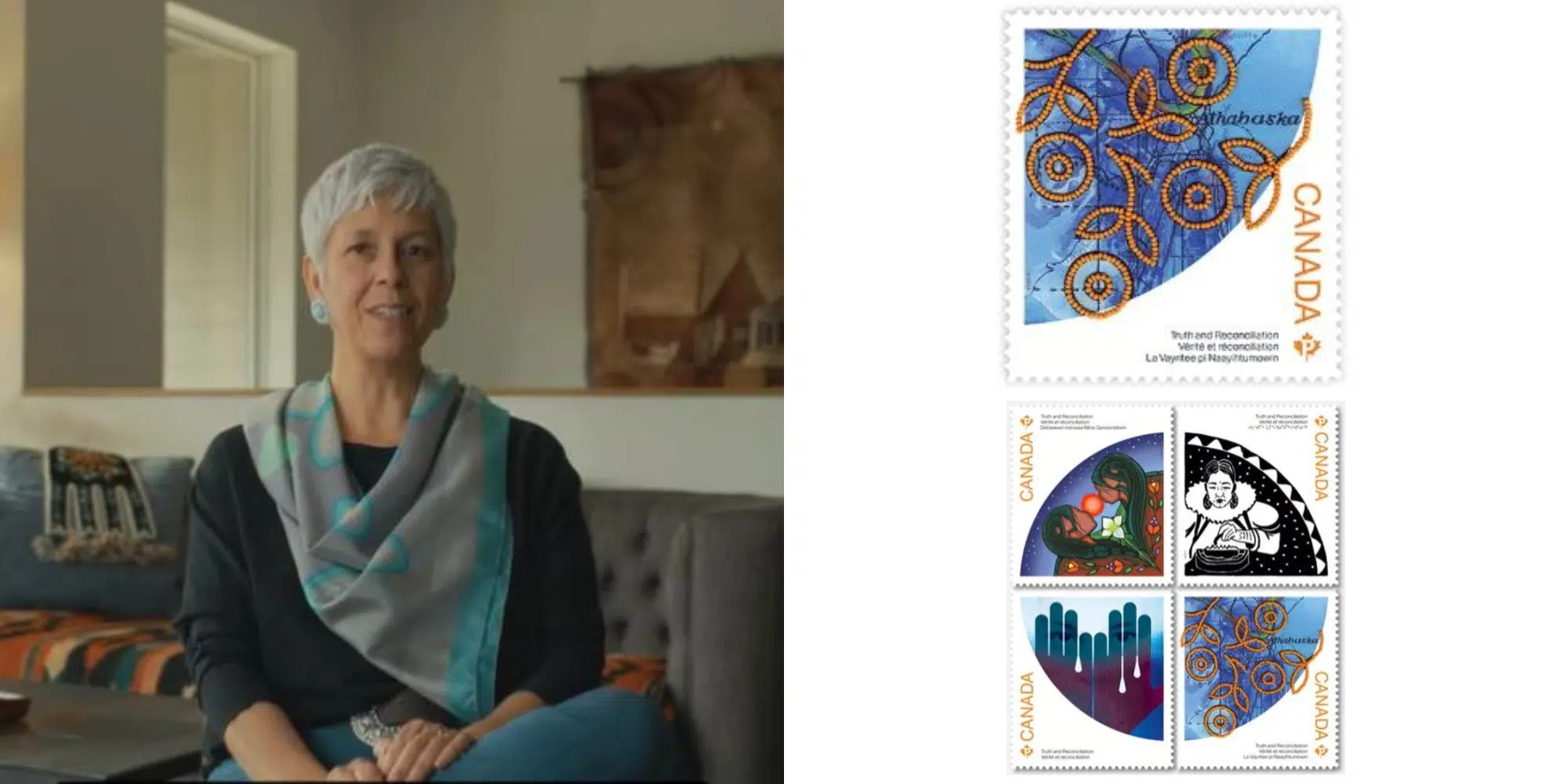 Kamloops-area Métis artist featured on new Canada Post truth and reconciliation stamp