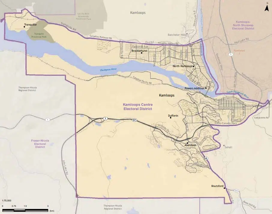 New Kamloops-area ridings proposed by B.C. Electoral Boundaries Commission