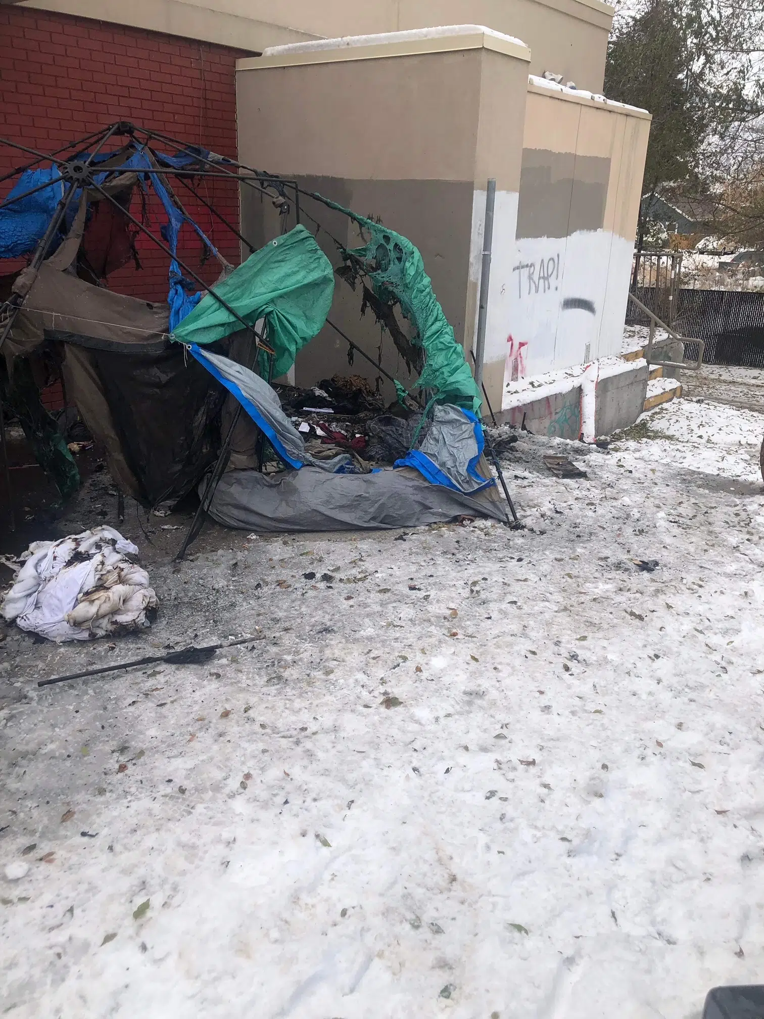 Kamloops RCMP investigating North Shore tent fire