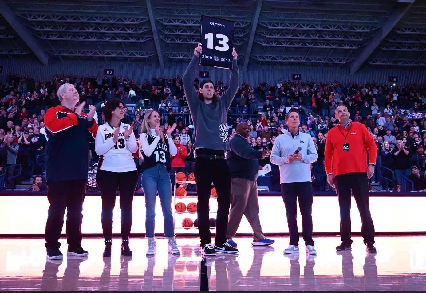 South Kamloops grad Kelly Olynyk's jersey retired by Gonzaga University