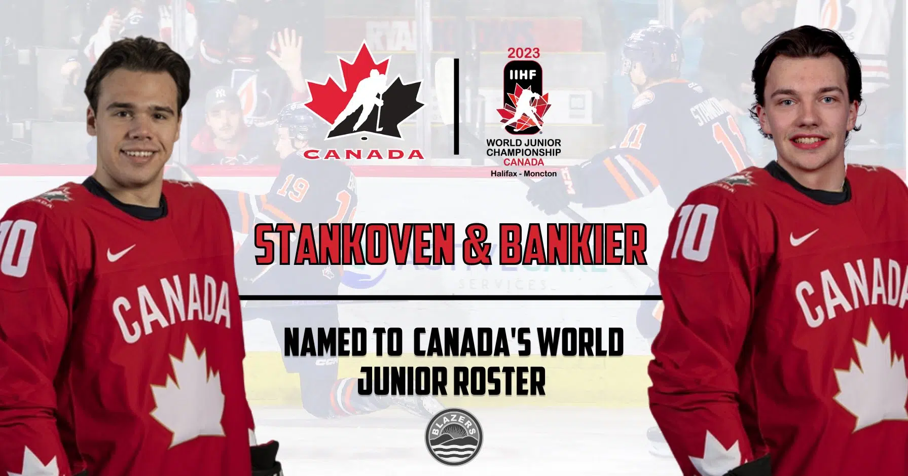 Blazers with two players to represent Canada at World Juniors