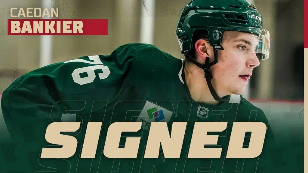 Minnesota Wild sign Blazers forward Caedan Bankier to NHL entry-level contract