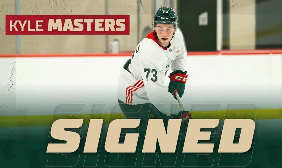 Minnesota Wild sign Blazers defenceman Kyle Masters to NHL entry-level contract