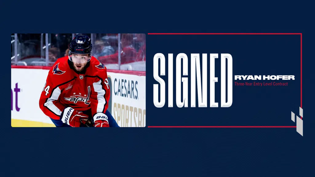 Blazers forward Ryan Hofer signs NHL entry level contract with Washington Capitals