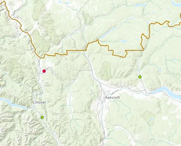 Update Evacuation Alert In Place Due To 20 Hectare Fire Near Lillooet Radio Nl Kamloops News 6326