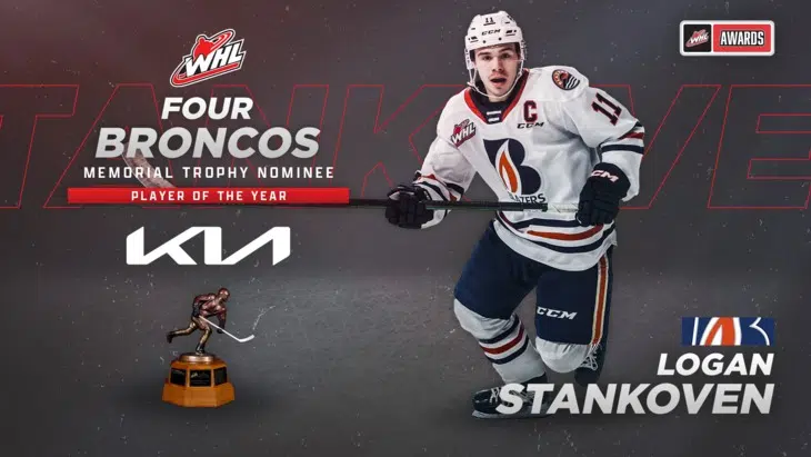 Blazers' Logan Stankoven nominated for second consecutive WHL Player of the Year award