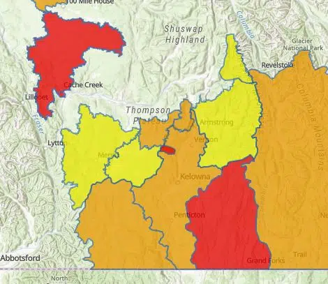 High Streamflow Advisory issued for Nicola River and Shuswap Region