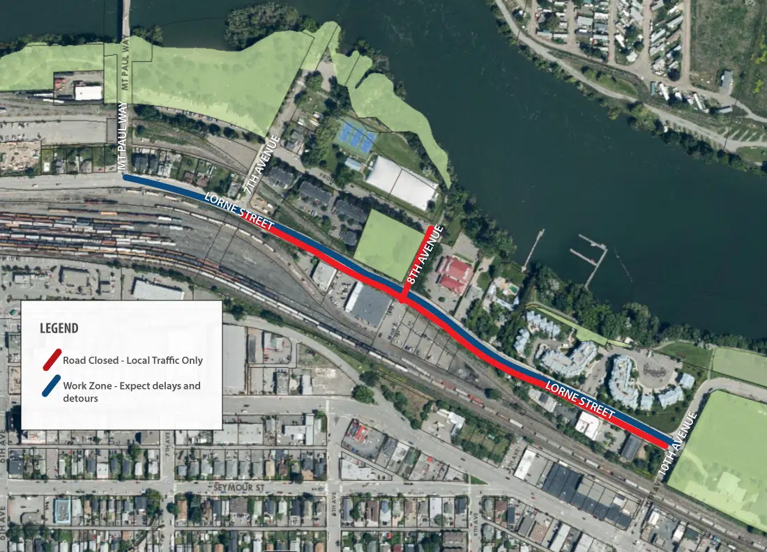 Yearlong construction project on Lorne St. to be completed ahead of Memorial Cup
