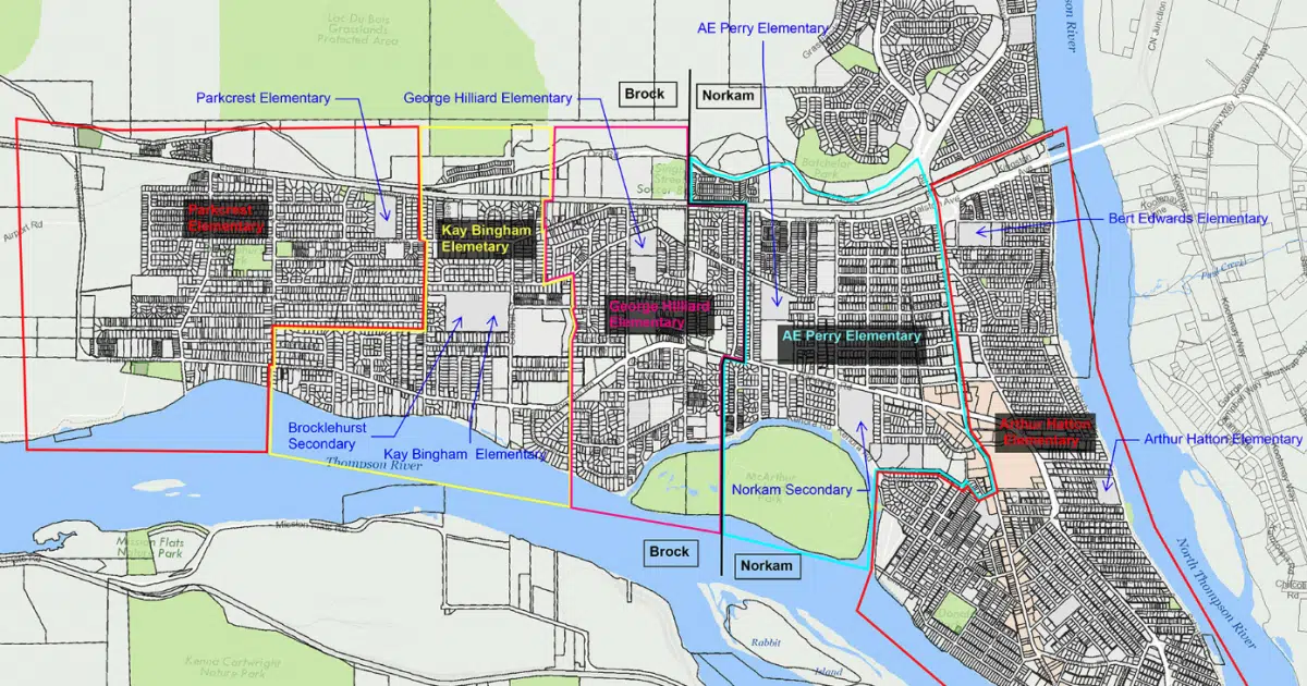 Significant School Realignment Coming To North Kamloops In 2024 Radio   2024 North Kamloops Catchment Changes 1200x630 