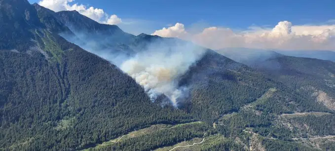 Evacuation alerts issued for wildfire west of Lillooet
