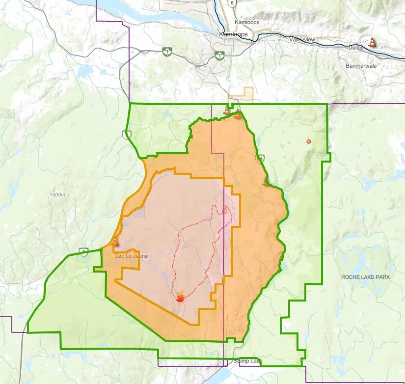 Reduced fire activity allows TNRD, Kamloops to scale back evacuation orders and alerts