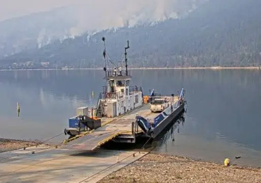 Adams Lake ferry works through Wednesday night to get residents out and firefighters in