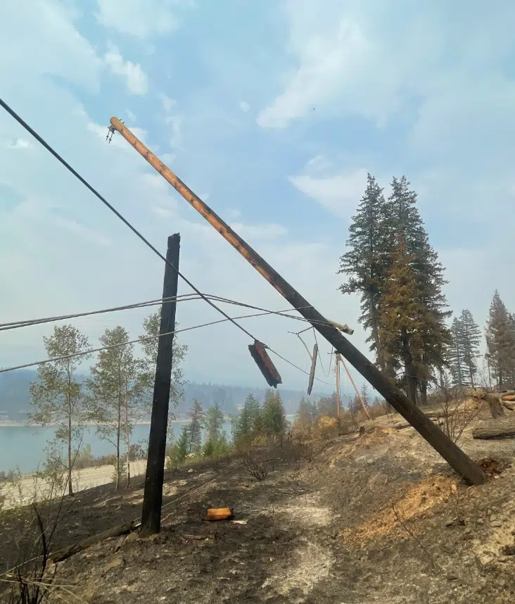 BC Hydro expects power in North Shuswap, Adams Lake area to be restored by early next week