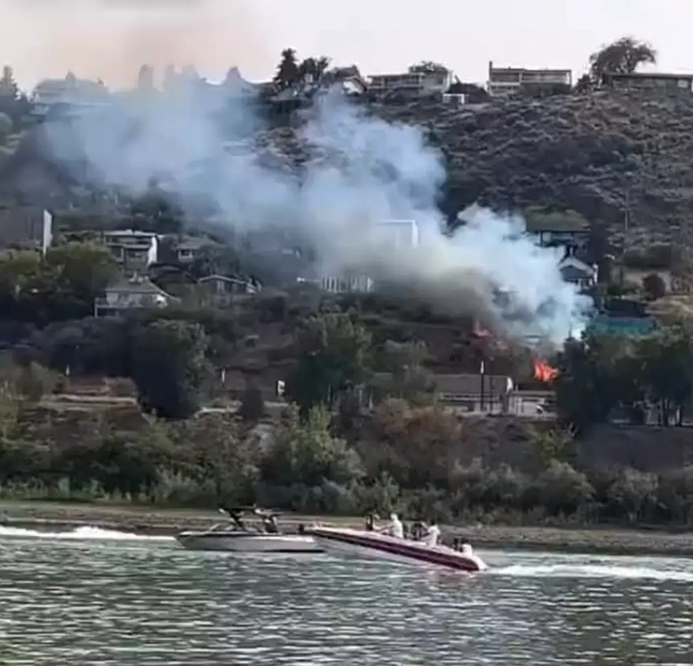 Kamloops RCMP seek help following downtown brush fire Sunday