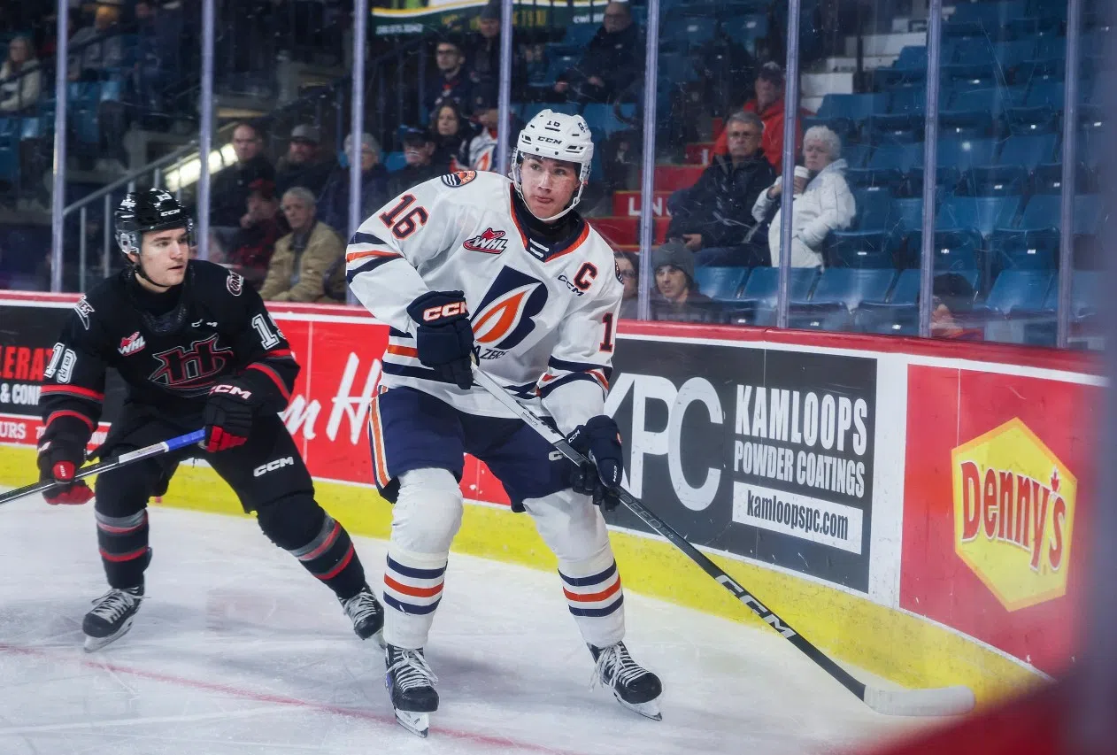 Blazers trade captain Fraser Minten to Saskatoon Blades