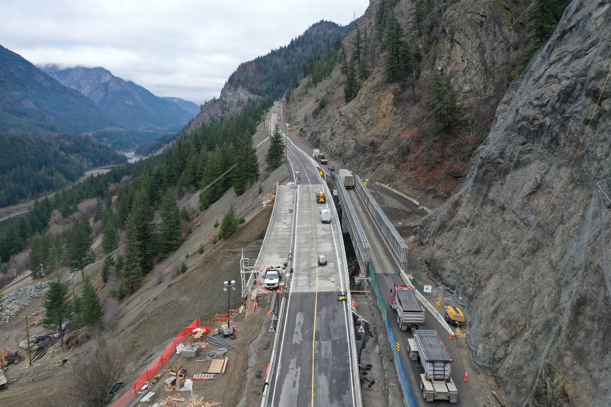 Two closures planned on Highway 1 in the Fraser Canyon as permanent repair work continues