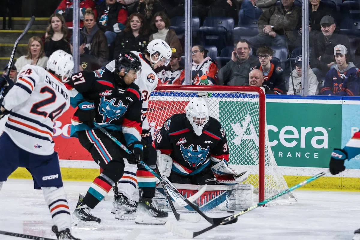 Blazers drop a 9-1 decision to the Rockets in Kelowna on Friday