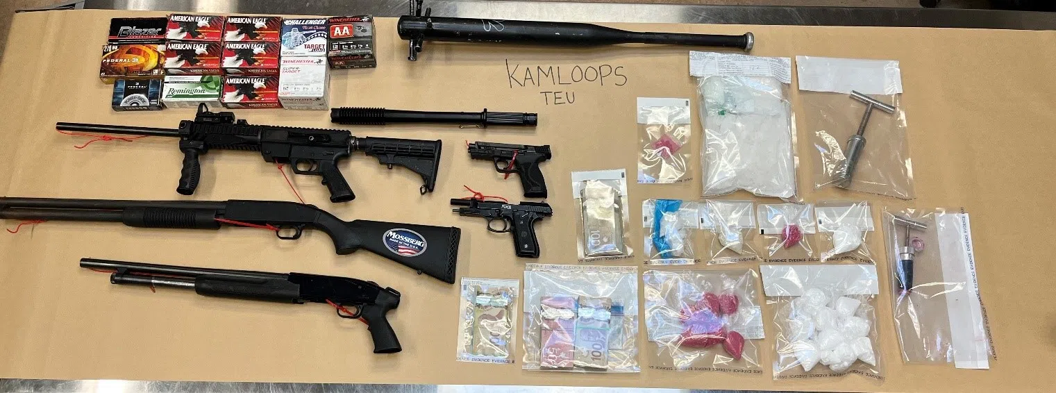 Kamloops RCMP make major drug and weapons bust in Westsyde