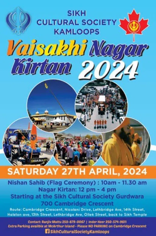 Kamloops Sikh Cultural Society holding annual Vaisakhi celebration this Saturday