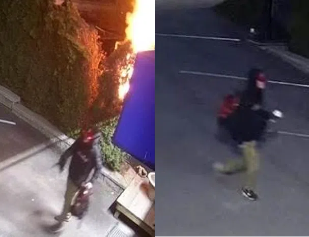 Kamloops RCMP looking for help in identifying suspect after recent fire at Valleyview business