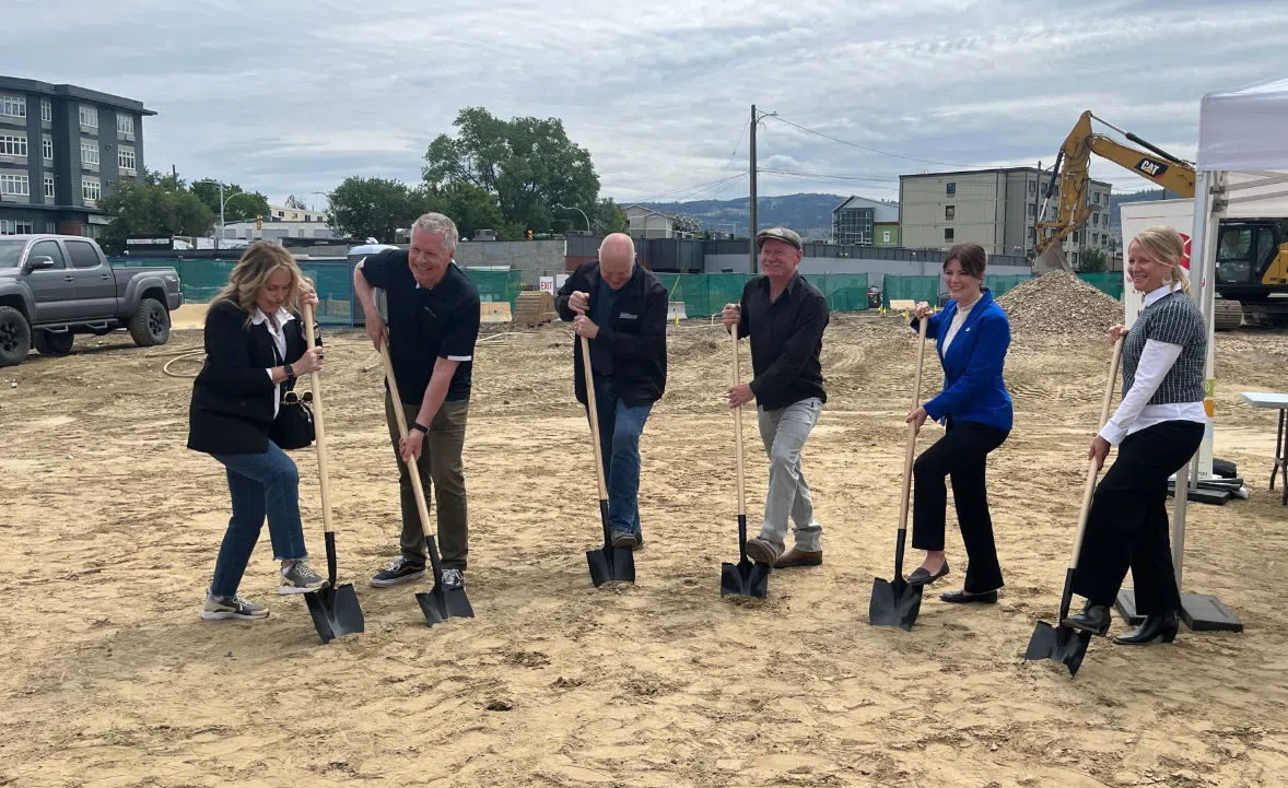 Construction underway on new 80 unit building in North Kamloops