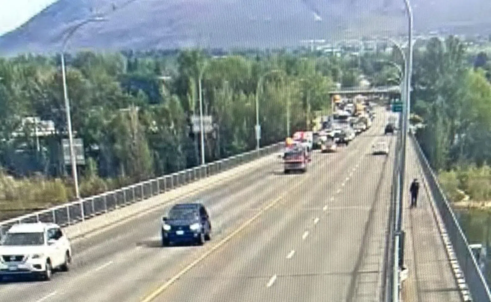 Overlanders crash snarls traffic, one in hospital