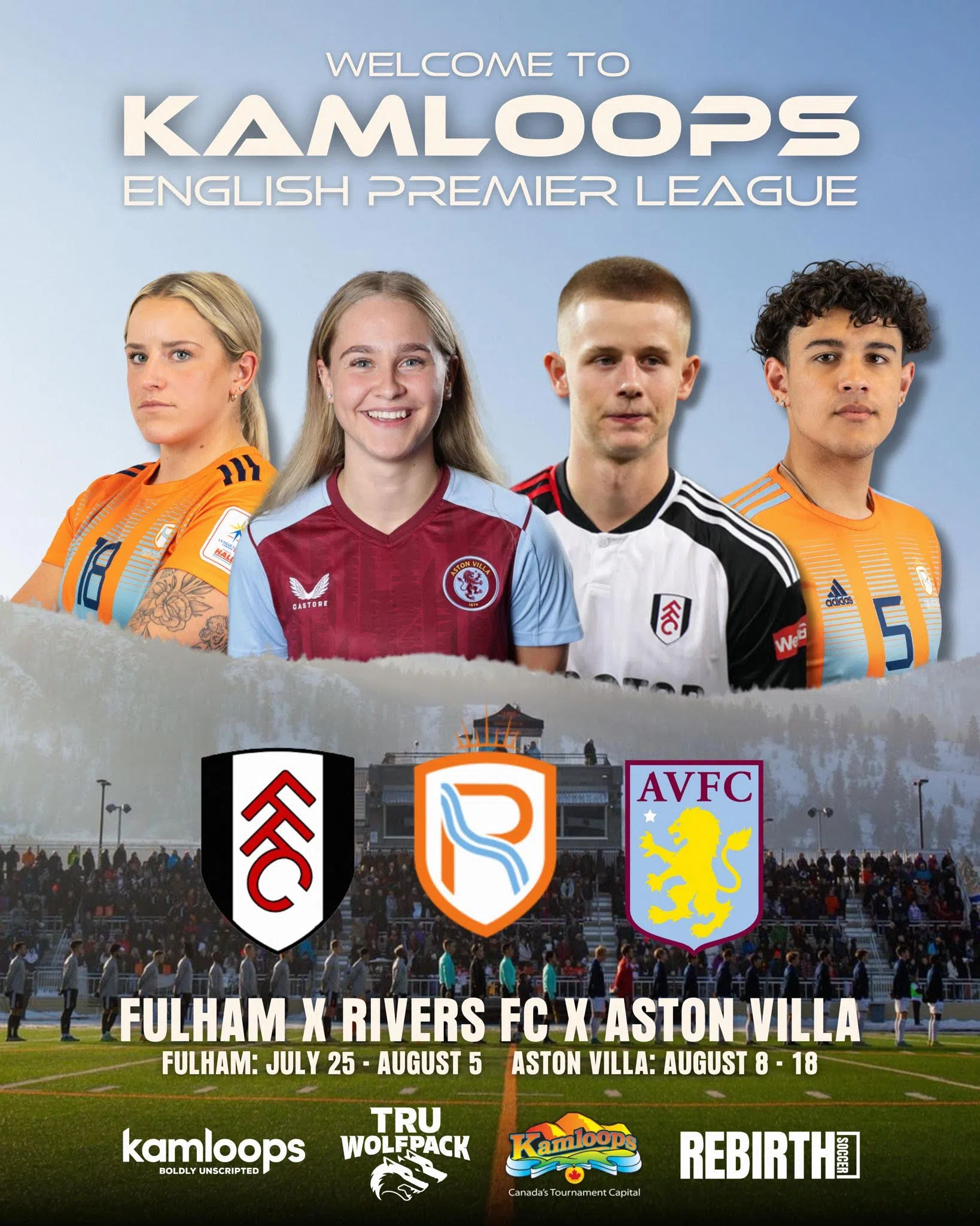 Rivers FC to host pair of English Premier League teams in Kamloops this summer