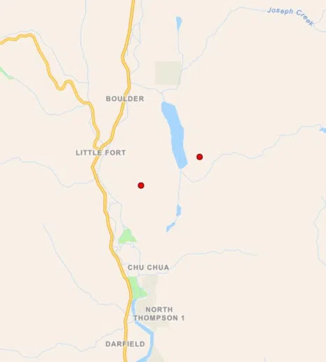 Properties put on evacuation alert near Little Fort in North Thompson